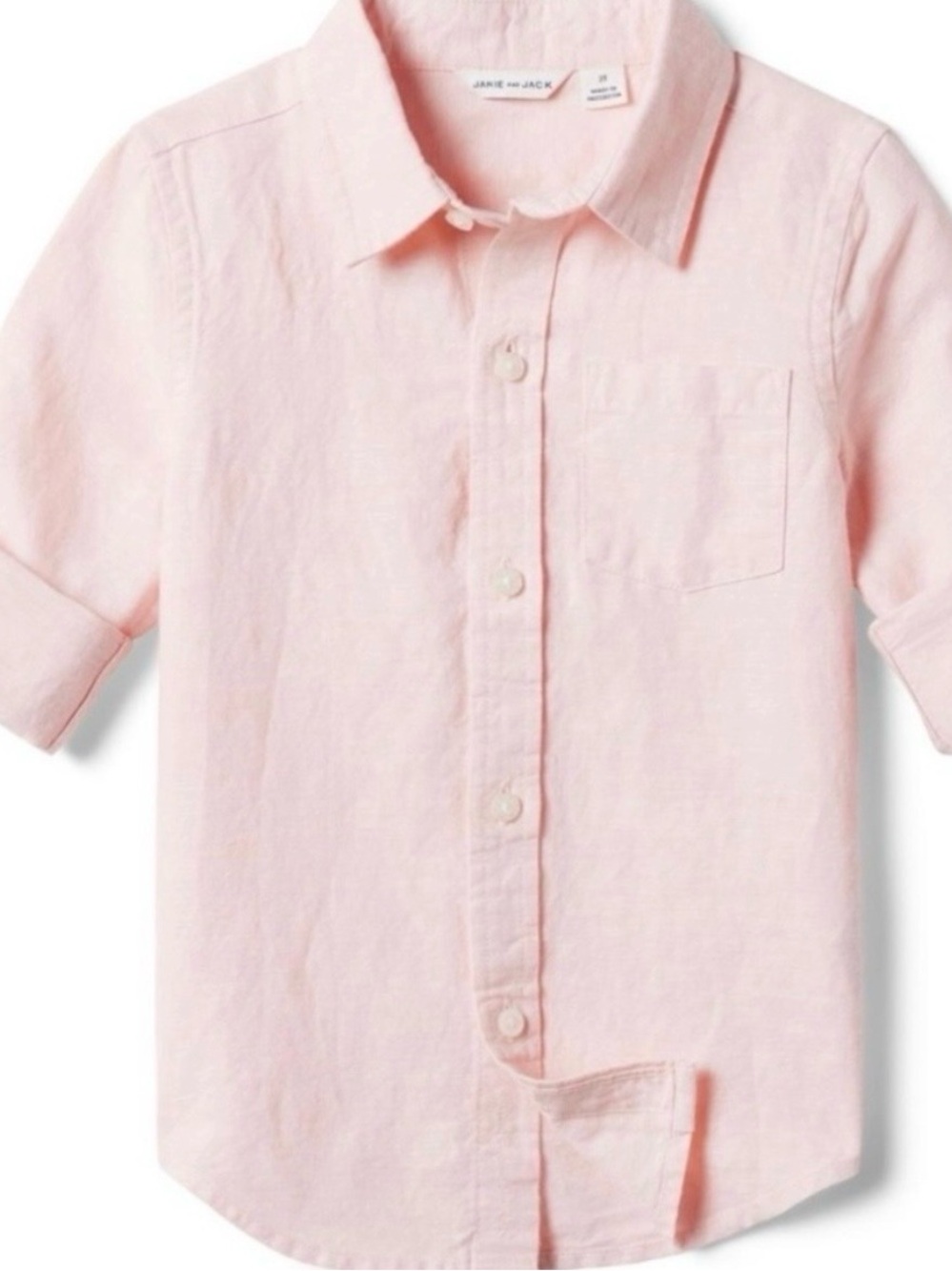 JANIE AND JACK THE LINEN-COTTON SHIRT